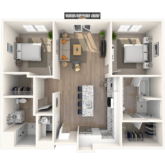 Traditional 2x2 1125-1322 SF-FP 1302 floor plan